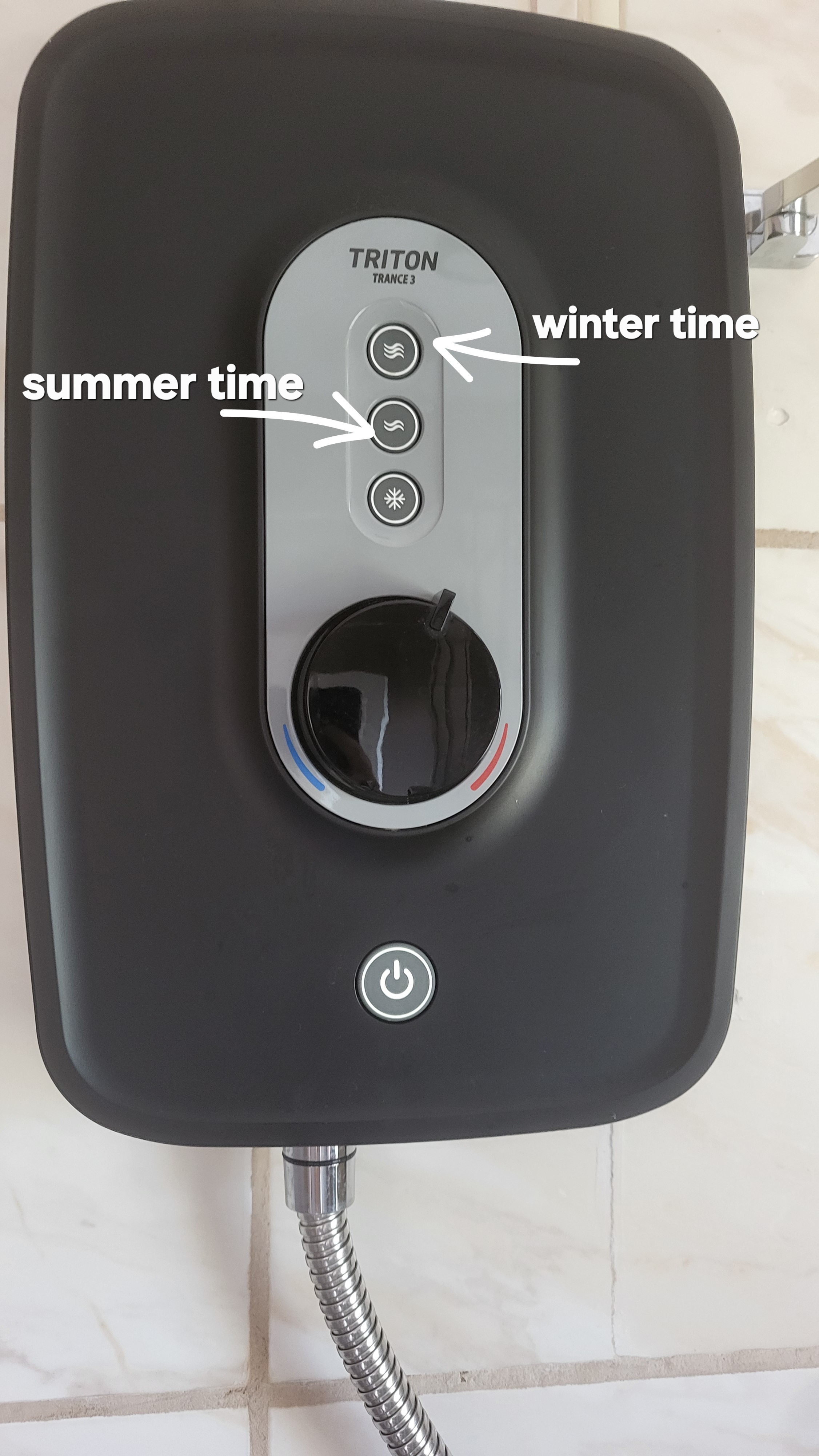 Triton Trance 3 Shower Control Panel